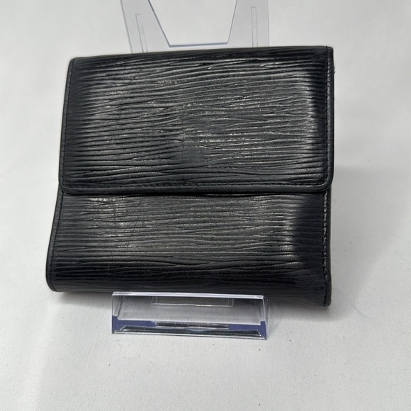 Louis Vuitton Other - Louis Vuitton Black Epi Leather Elise Compact Tri-Fold Wallet | Unisex | Used |